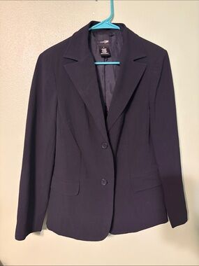 East 5th Women's Dark Navy Two-Button Tailored Blazer